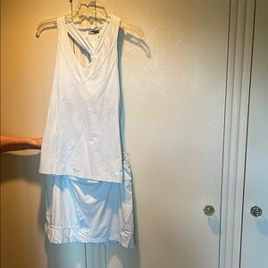 Lija Light Blue Athletic Tank and Skort Set